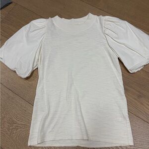Nation LTD Cream Puff Sleeve Tee